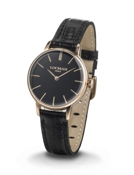 Locman 1960 lady time only watch black