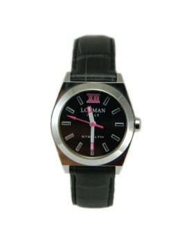 Locman women's only time watch Stealth Lady black fuchsia