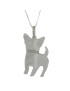 YUBIKIRI Collier pendentif chien Chihuahua Argent 925 - ENTRÉE LIBRE