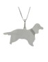 YUBIKIRI 925 Sterling Silver cocker dog pendant necklace - FREE ENGRAVING