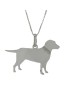 YUBIKIRI Halskette mit Labrador Retriver Hund Anhänger Sterling Silber 925 - FREE ENCHANTING