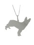 YUBIKIRI 925 Sterling Silver German Shepherd Dog Pendant Necklace - FREE ENCORDING