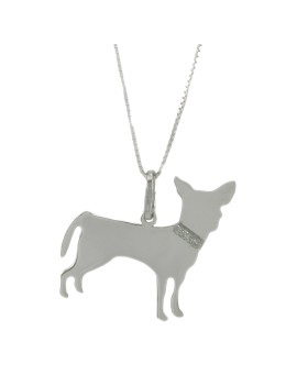 YUBIKIRI 925 Sterling Silver Pincer Dog Pendant Necklace - FREE ENGRAVING