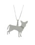 YUBIKIRI Collier avec pendentif chien en argent 925 - ENTRÉE LIBRE