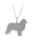 YUBIKIRI Collier avec pendentif chien Terre-Neuve Argent 925 - ENTRÉE LIBRE