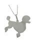 YUBIKIRI Collier pendentif chien caniche en argent 925 - ENTRÉE LIBRE