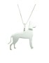 Pendentif en argent 925 avec collier en forme de chien de Danois