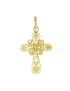 Croix sarde en filigrane en or jaune 18 carats