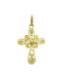 Pendentif croix sarde filigranée en or jaune 18 carats