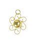 Pendentif corbula fleur filigrane or jaune Artisanat sarde