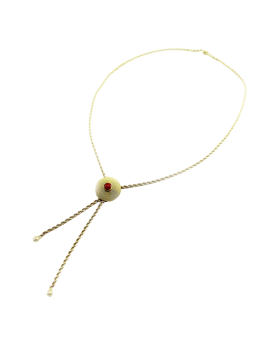 sardinian filigree yellow gold jewel corbula necklace sardinia