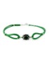 Bracelet Su Coccu avec double cordon vert