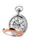 Lowell hand-wound mechanical pocket watch with visible movement
po8115