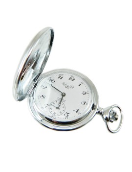 Pocket watch steel savonette worked manual winding customizable