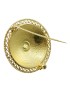 Sardinian costume gold-plated silver button brooch JEWEL SARDINIA