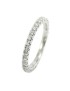 Mirco Visconti women's white gold veretta ring with diamonds