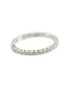 Mirco Visconti women's white gold veretta ring with diamonds