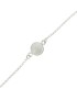 Sardinian women's silver daffodil mesh bracelet with central corbula