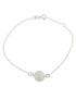 Sardinian women's silver daffodil mesh bracelet with central corbula