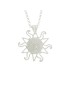 Collier en filigrane d'argent sarde avec pendentif soleil corbula