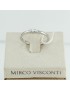 Mirco Visconti women's trilogy ring in white gold with diamonds