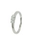 Mirco Visconti women's trilogy ring in white gold with diamonds