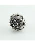 Burnished silver charm large button for Filu & Trama base bracelet