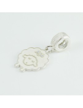 Ajò sheep charm in sterling silver for Filu & Trama base bracelet