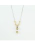 Collana donna sfere filigrana sarda in argento traforate brunite e dorate gioiello sardo