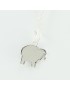 Burnished filigree sheep pendant pendant