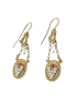 Sardinian filigree silver-gilt earrings with scaramazze pearls and coral GIOIELLO SARDEGNA