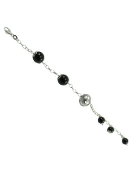 Bracelet with Su Coccu and Sardinian silver button in 925 silver