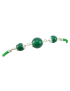 Su Coccu green bracelet with 3 spheres.