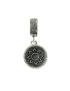 Sardinian basket pendant charm in burnished silver Filu & Trama