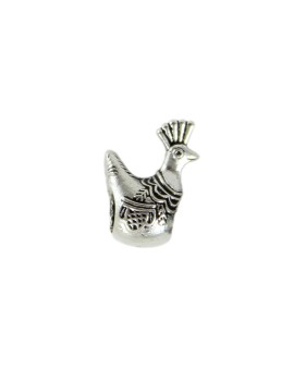 Filu & Trama burnished silver lapwing charm