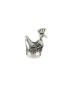 Filu & Trama burnished silver lapwing charm