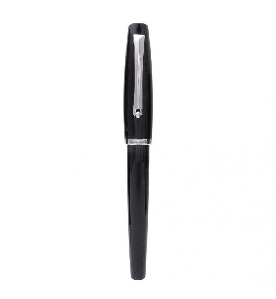 MONTEGRAPPA Penna roller Manager nera minuterie acciaio ISMANRIC