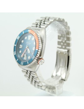 Perseo automatic men's diver's watch Perseus tortoiseshell tortoiseshell blue bezel vintage 90531