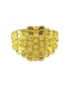Fede sarda anello filigrana campidanese a tre file di pallini oro giallo 18 ct Gioiello Sardegna