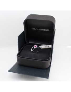 Anello donna con rubino e diamanti Mirco Visconti box