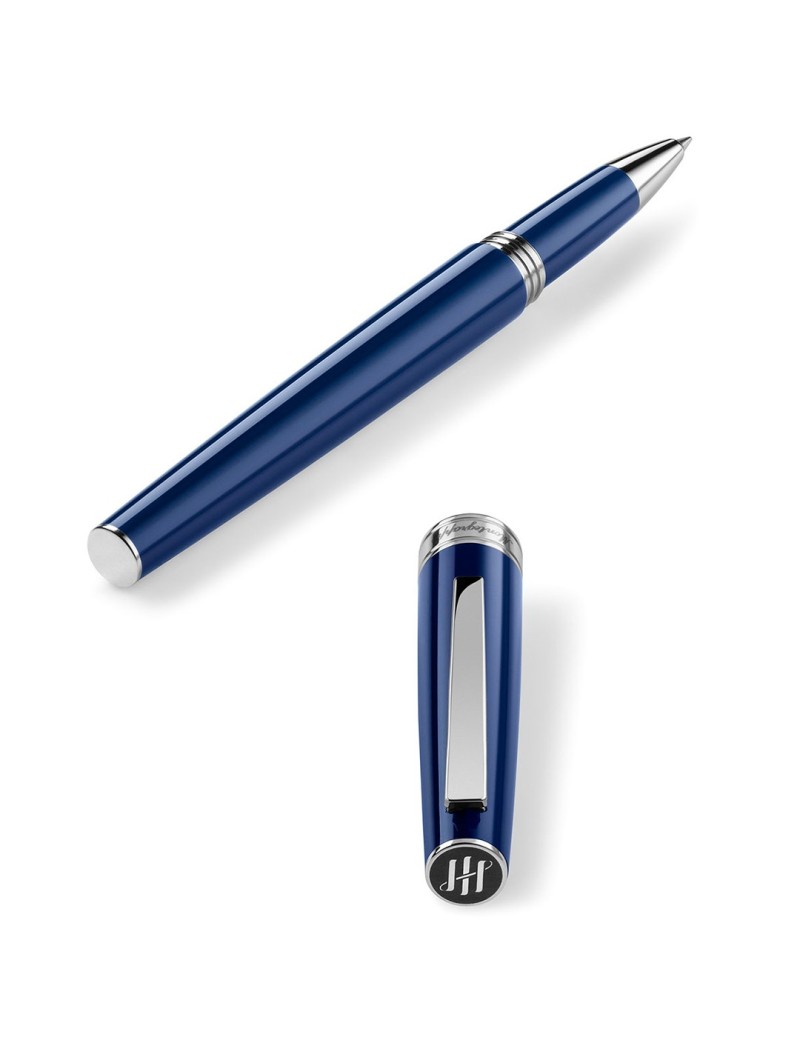 MONTEGRAPPA Penna roller Manager nera minuterie acciaio ISMANRIC