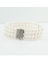 Bracciale Coscia donna perle akoya chiusura oro bianco e diamanti