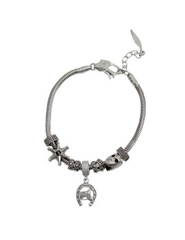 Sardinian Sa Sartiglia bracelet with Componidori mask star and horse