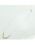 Collier femme en or jaune 18K avec sphères polies et satinées