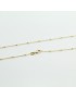 Women's yellow gold necklace with beads