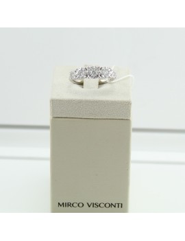 Bague en or blanc et diamants pour dames Mirco Visconti