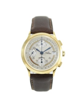 Perseus men's watch yellow gold case with Valjoux ETA 7750 automatic movement