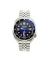 Men's automatic diver watch Perseus tortoiseshell steel 200m black blue