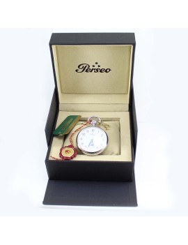 Perseus pocket watch with Swiss manual winding movement 738 with box