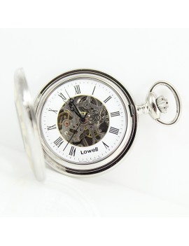 Lowell PO5678 hand-wound mechanical pocket watch Roman numerals